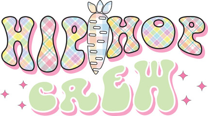 Retro easter day sublimation design
