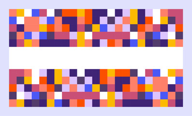 abstract modern mid century colorful geometrical design