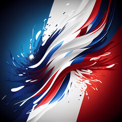 Abstract France flag background - generative ai