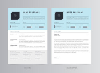 Resume Template, Professional Modern Resume Template, CV Template