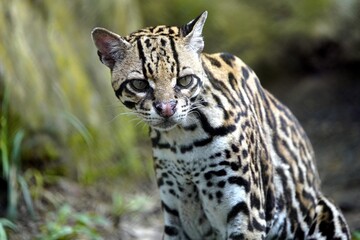 Fototapeta na wymiar Margay (Leopardus wiedii) in the Amazon rainforest, Brazil