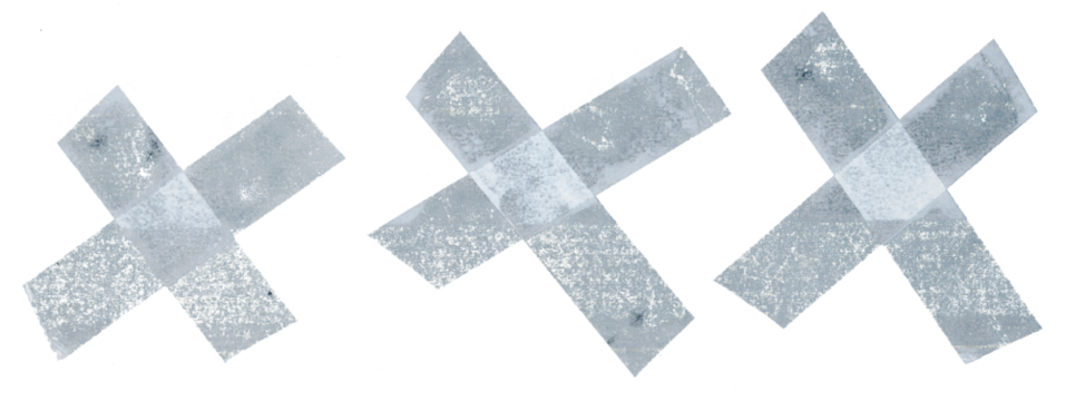 transparent sticky tapes forming the letter x or overlapping each other, crumpled plastic snips, poster design overlays, fabric tape strips. - Powered by Adobe