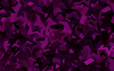 Naklejka premium Dark Pink vector template with sky stars.