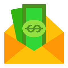 Salary Flat Icon