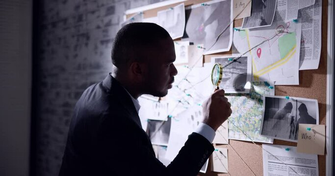 Police Inspection Looking For Clues
