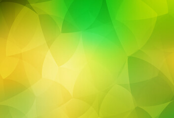 Obraz premium Light Green, Yellow vector pattern with polygonal style.