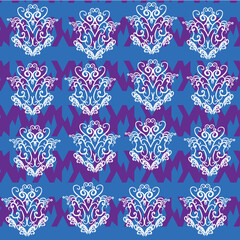 baroque pattern with geo background