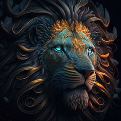 head of lion