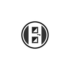 Icon Door Vector Design, interior sign door vector