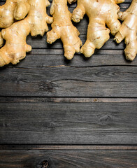 Fresh fragrant ginger.