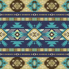 Native American Southwest seamless pattern. Ethnic Geometric design wallpaper, fabric, cover, textile, rug, blanket.