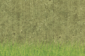 fresh green weed with wood background