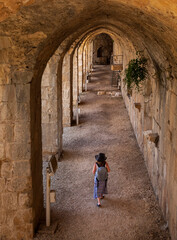 The view of the Maiden's Castle, built on an island in Mersin Erdemli. It was built in 1199 by Leon I. 