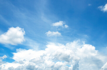 blue sky with light clouds nature abstract