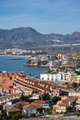 Obraz premium Panoramic views of a town. Buildings and constructions.