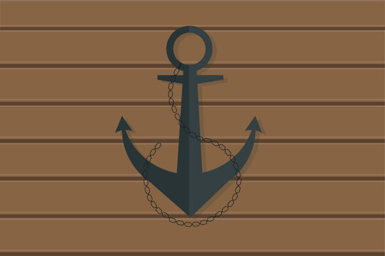 anchor ship yacht vector icon marine background