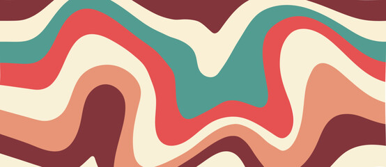 Hippie background. Retro colorful psychedelic background