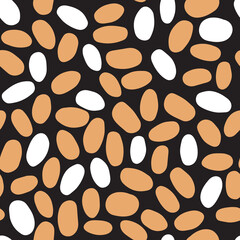 Seamless coffee bean vector pattern, great for branding, packaging, and design projects. Elegant coffee bean vector pattern, perfect for creating a sophisticated look in any design.