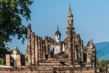 Wat Temple beautiful temple in the historical park Thailand