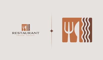 Restaurant Steak House Logo. Universal creative premium symbol. Vector sign icon logo template. Vector illustration