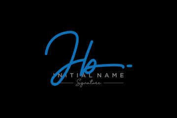 Initial JB signature logo template vector. Hand drawn Calligraphy lettering Vector illustration.