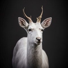 White Deer Portrait