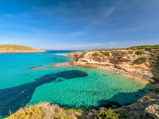 Fototapeta na wymiar Platges de Comte, North Ibiza, Baleares