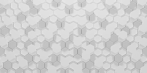 hexagon abstract background modern hexagon scene Honeycomb pattern background 3D illustration