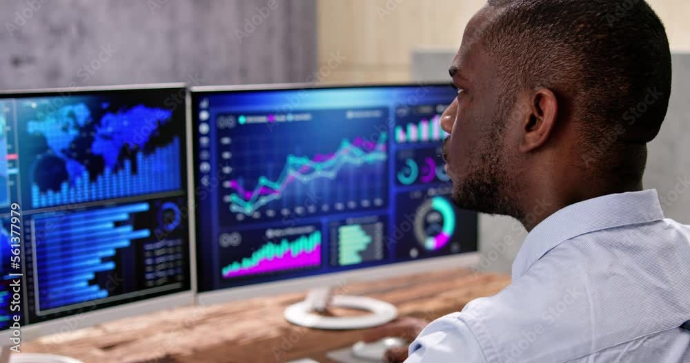 Poster business data analytics dashboard