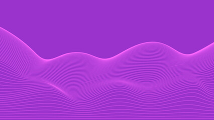 Pink background Vivid Pink wave lines. Flowing waves Abstract digital equalizer sound wave. Flow Line Vector illustration for tech futuristic innovation concept Purple background Graphic design EPS 10