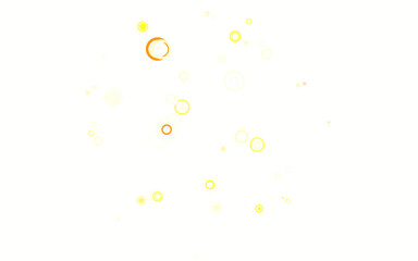 Light Orange vector background with spots.