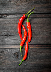 Pods of fragrant hot pepper.