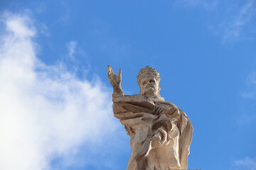 christian catholic vatican stone statue