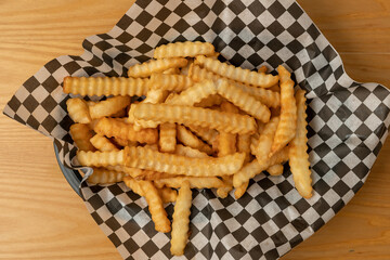 Crinkle cut French fries