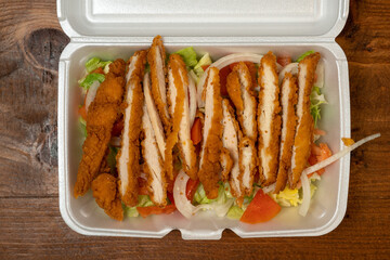 Crispy chicken salad