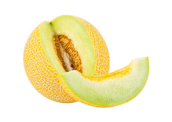 cantaloupe melon on transparent png