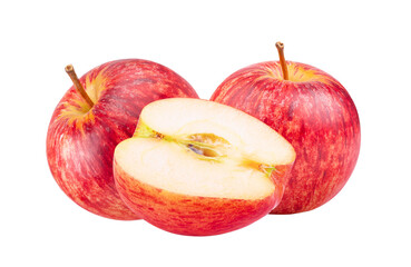 red apple isolated on transparent png