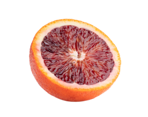 Half blood orange on transparent png