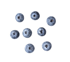 blueberries isolated on white background
