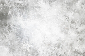 ice snow crystals background abstract white winter