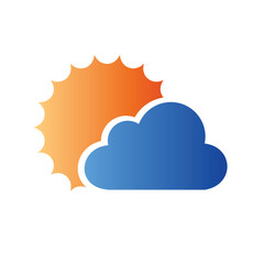 sun with cloud