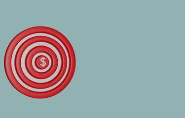 target with money symbol