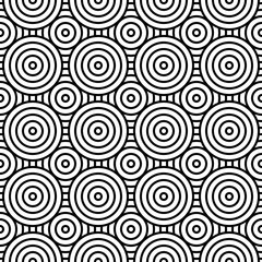 Seamless pattern background with black and white geometric stripe line