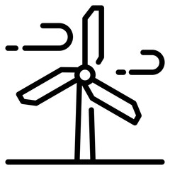 Wind Turbine Icon