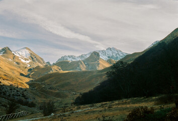 Panorama der Berge im Gran Sasso Nationalpark, Pizzo di Camardaim Hintergrund