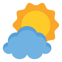 Clouds And Sun Icon