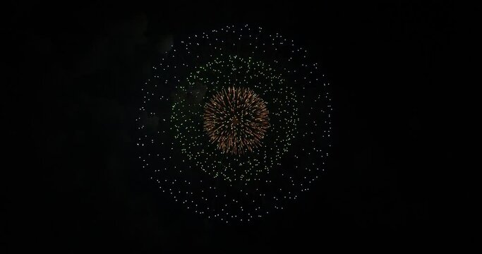 Fireworks in the night sky