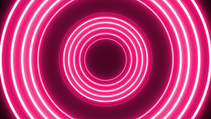 Abstract Circles Technology Neon Light Award VJ Loop Background