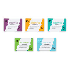 Modern Business Infographic template. Infographic design with icons and 5 options or steps. Thin line vector. Infographics business concept. low charts, presentations, banners, printed materials.