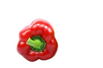 Colorful bell pepper isolated on transparent background png file	